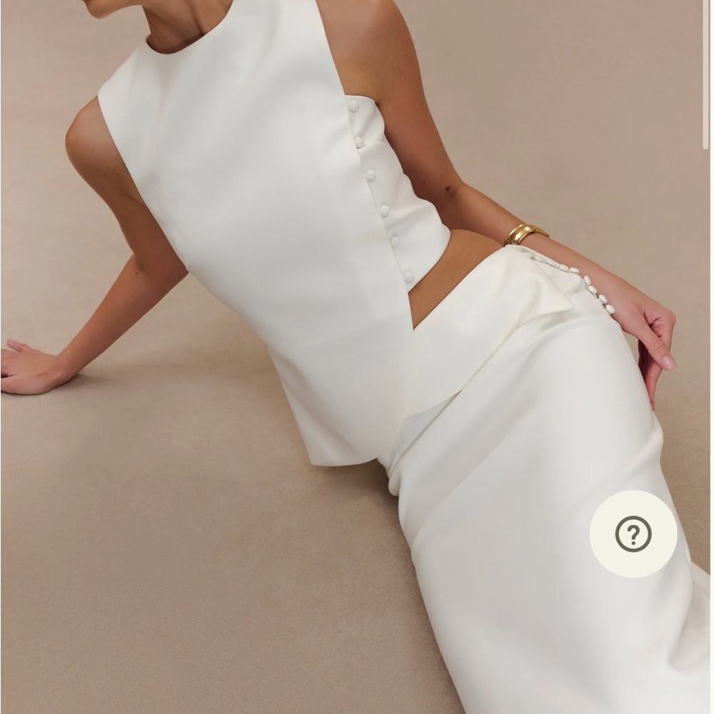 Meshki Astrid White Skirt Set XS-S